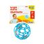 Bright Starts, Oball Rattle, Blau - Flexibles und leicht Greifbares Design, für Kinder Jeden Alters