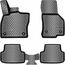 ELMASLINE 3D Gummimatten Set - für VW Golf 7 Baujahr 2012-2020 | Extra hoher Rand - Fußmatten Zubehör