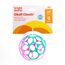 Bright Starts Oball Classic, Flexibles und leicht Greifbares Design für Kinder Jeden Alters, Pink/Lila