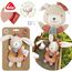 Fehn Baby Ring Greifling Hase – Kuscheltier aus Baumwolle – Babyspielzeug mit Rassel zum spielerischen Lernen – Greif Spielzeug für Babys und Kleinkinder ab 0+ Monaten
