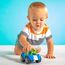 Bright Starts, Oball, Spielzeugauto mit Rassel, Motorikspielzeug für Babys und Kleinkinder ab 3 Monaten, 1 Stück, Zufälliger Farbe blau oder rot