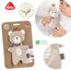 Fehn Knister Teddybär – Activity Baby Raschel Spielzeug aus Baumwolle – zum Greifen und Spielen – Rascheltier Babyspielzeug – Optimal als Motorikspielzeug für Babys und Kleinkinder ab 0+ Monaten