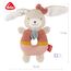 Fehn Baby Ring Greifling Hase – Kuscheltier aus Baumwolle – Babyspielzeug mit Rassel zum spielerischen Lernen – Greif Spielzeug für Babys und Kleinkinder ab 0+ Monaten