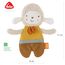 Fehn Knister Schaf fehnNATUR - Activity Baby Raschel Spielzeug zum Greifen und Spielen - Activity-Rascheltier Babyspielzeug - Motorikspielzeug & Knisterspielzeug für Babys und Kleinkinder