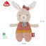 Fehn Knister Hase – Activity Baby Raschel Spielzeug zum Greifen und Spielen – Activity-Rascheltier Babyspielzeug – Motorikspielzeug und Knisterspielzeug für Babys und Kleinkinder
