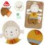 Fehn Knister Schaf fehnNATUR - Activity Baby Raschel Spielzeug zum Greifen und Spielen - Activity-Rascheltier Babyspielzeug - Motorikspielzeug & Knisterspielzeug für Babys und Kleinkinder