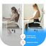 DYNMC you Keilkissen Stuhl - Test SEHR GUT - Sitzkissen Stuhl - Mit Physiotherapeuten Entwickelt - Ergonomisches Sitzkissen Bürostuhl - Sitzerhöhung Erwachsene Erhöht Sitzkomfort im Home Office