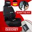 fixcape Pro Schonbezug Autositz vorne universal wasserdicht schwarz, Auto-Sitzbezug Vordersitze, Sitzschoner Auflage Schutz Fahrersitz