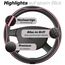 Upgrade4cars Lenkradbezug Pink Schwarz in Leder-Optik | Lenkradhülle Rosa Universal 37-38 cm für Sommer & Winter | Autozubehör Innenraum Geschenk-Ideen | Geschenke für Frauen