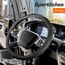 Upgrade4cars LKW Lenkradbezug 44-46 cm in Schwarz | Lenkradschoner Universal | Lenkradhülle für Sommer & Winter | Autozubehör Innenraum Deko