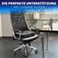 Healthfix® Orthopädisches Sitzkissen für Büro, Homeoffice & Co.- Ergonomisches Sitzen aus Memory Foam mit entlastender Funktion des Steißbeins und der Sitzknochen |Erhöht Sitz-Komfort (Medium)