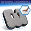 Healthfix® Orthopädisches Sitzkissen für Büro, Homeoffice & Co.- Ergonomisches Sitzen aus Memory Foam mit entlastender Funktion des Steißbeins und der Sitzknochen |Erhöht Sitz-Komfort (Medium)