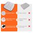 kingphenix Auto Sitzkissen mit 3,0 cm Komfort Memory Foam Sitzkissen für Auto und Bürostuhl - Hellgrau