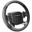 COFIT Anti-Rutsch Lenkradbezug Auto Lenkrad üBerzug Lenkradhülle Universal Mikrofaser Leder Autolenkradbezug Autozubehör M 35.5-36cm Grau and Schwarz