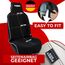 fixcape Neoprene Auto-Sitzschoner Vordersitze - Schoner Autositz vorne - Sitzauflage Auto universal wasserdicht - Werkstatt Sport Hobby (schwarz/grau)