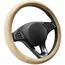 COFIT Anti-Rutsch Lenkradbezug Auto Lenkrad üBerzug Lenkradhülle Universal Mikrofaser Leder Autolenkradbezug Autozubehör M 37-38cm Beige