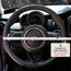 COFIT Lenkradbezug Auto Universal LenkradhüLle Anti-Rutsch Lenkrad üBerzug Mikrofaser Leder Lenkradschutz S 35.5-36cm Schwarz