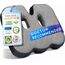 Healthfix® Orthopädisches Sitzkissen für Büro, Auto & Co.- Ergonomisches Sitzen aus Memory Foam mit entlastender Funktion des Steißbeins und der Sitzknochen (Fest (85-135 KG))