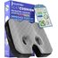 Healthfix® Orthopädisches Sitzkissen für Büro, Auto & Co.- Ergonomisches Sitzen aus Memory Foam mit entlastender Funktion des Steißbeins und der Sitzknochen (Fest (85-135 KG))