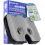 Healthfix® Orthopädisches Sitzkissen für Büro, Auto & Co.- Ergonomisches Sitzen aus Memory Foam mit entlastender Funktion des Steißbeins und der Sitzknochen (Soft (45-70 KG))
