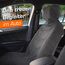Upgrade4cars Frottee Autositzschoner für Vordersitze | Fahrersitz Schonbezug aus Baumwolle in Grau | Handtuch Autositzauflage für Sport, Arbeit, Sommer & Winter