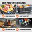 Monzana® Kofferraum Organizer Deckel 68L Isolierung Alu-Griffe Trennwände Wasserdicht Faltbar MDF Wände Rutschfest Kofferraumtasche Kühltasche Faltbox