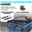 FORTEM Kofferraum Organizer, Kofferraumtasche, Zusammenklappbarer Auto Organizer Kofferraum mit Fächern, Rutschfester Boden, Verstellbare Sicherungsriemen, Klappbarer Deckel (Blau)