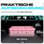 FORTEM Kofferraum Organizer, Kofferraumtasche, Zusammenklappbarer Auto Organizer Kofferraum mit Fächern, Rutschfester Boden, Verstellbare Sicherungsriemen, Klappbarer Deckel (Rosa)