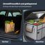 PROTEX Kofferraum Organizer [Testsieger 2025] 70 L Kühltasche - Faltbare Kofferraumtasche mit Deckel - XXL Kofferraumbox mit Wärme- & Kältedämmung - Praktisch & Wasserdicht (grau)