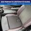 Healthfix® Auto-Keilkissen – ergonomisches orthopädisches Sitzkissen fürs Auto, rutschfest & waschbar – Memory-Foam, Härtegrad - Fest (85–135 kg)