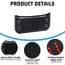 Omtofo 3 in 1 Auto Aufbewahrungsnetz, 4 Stück 26 x 12cm Selbstklebendes Netztasche Auto, Elastisch Ablagenetz mit Gummiband und Schraube, Kofferraum Netztasche Gepäcknetz für Wohnmobil, Boote, Zuhause