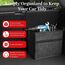 Einesin Auto Organizer Toolbag, Kofferraum Organizer aus Filz mit Klett Fixierung, Auto Zubehör für Werkzeug & Autopflege, Auto Organizer Kofferraum, Kofferraumtasche (30 * 15 * 30CM-2PCS)