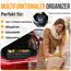 FORTEM Kofferraum Organizer, Kofferraumtasche, Zusammenklappbarer Auto Organizer Kofferraum mit Fächern, Rutschfester Boden, Verstellbare Sicherungsriemen, Klappbarer Deckel (Extragroß mit Kühler)