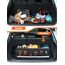 Oasser Kofferraum Organizer faltbar 75L mit weichen Deckel 4 Fächer Auto Organizer 30kg Tragkraft vielseitig einsetzbar extra groß Schwarz