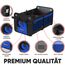 FORTEM Kofferraum Organizer, Kofferraumtasche, Zusammenklappbarer Auto Organizer Kofferraum mit Fächern, Rutschfester Boden, Verstellbare Sicherungsriemen, Klappbarer Deckel (Standard, Blau)