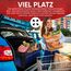 FORTEM Kofferraum Organizer, Kofferraumtasche, Zusammenklappbarer Auto Organizer Kofferraum mit Fächern, Rutschfester Boden, Verstellbare Sicherungsriemen, Klappbarer Deckel (Standard, Blau)