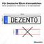 DEZENTOFIX® 2X Kennzeichenhalter - Einfache Montage & Sicherer Halt - Kennzeichenhalter Rahmenlos - Nummernschildhalterung Auto - Kennzeichenhalterung - Nummernschildhalter - Universal Passform 520mm