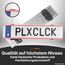 PLEXICLICK® Österreich | Kennzeichenhalter Rahmenlos unsichtbar | Rahmenlose Kennzeichenhalterung | Nummernschildhalter Schwarz | Fahrzeugpflege | Wechselkennzeichen Auto