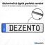 DEZENTOFIX® 2X Kennzeichenhalter - Einfache Montage & Sicherer Halt - Kennzeichenhalter Rahmenlos - Nummernschildhalterung Auto - Kennzeichenhalterung - Nummernschildhalter - Universal Passform 520mm