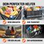 MONZANA® Kofferraum Organizer Deckel 68L Trennwände Wasserdicht Faltbar Verstärkte Wände rutschfest Kofferraumtasche Kofferraumbox Autotasche Schwarz