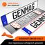 GENMAG® Klett Kennzeichenhalter Rahmenlos [Extra-Stark & Universal] Auto & Motorrad Kennzeichenhalter Klett für alle Kennzeichen | Wetterfeste rahmenlose Kennzeichenhalter Österreich & Deutschland