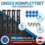 ROADZ® Kennzeichenhalter Rahmenlos - [unsichtbar & legal] - Sicherung für bombenfesten Halt - Set für 2 Kennzeichen - werbefrei - Nummernschildhalter - rahmenlose Kennzeichenhalter Auto