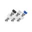 L & P Car Design A0023-1 Kennzeichen Schrauben Kennzeichenbefestigung 4er Set M5 x 20mm DIN 84 mit Abdeckkappen Befestigung für KFZ Nummernschild (Packung mit 2)