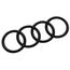 Audi 8W9071802 Zeichen Ringe Black Edition Emblem Blackline Logo schwarz