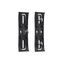 2 Kennzeichenhalter Österreich Rahmenlos schwarz flach 4mm für Kennzeichentafeln 520x120mm unsichtbar Kennzeichenträger für Österreich Dänemark Slowenien