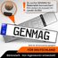 GENMAG® Kennzeichenhalter Rahmenlos [Legal & Universal] Nummernschildhalterung Auto | Rahmenlose Kennzeichenhalter für Autos | Kennzeichenhalterung Rahmenlos | Nummernschildhalter für 2 Kennzeichen
