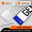 GENMAG® Kennzeichenhalter Rahmenlos [Legal & Universal] Nummernschildhalterung Auto | Rahmenlose Kennzeichenhalter für Autos | Kennzeichenhalterung Rahmenlos | Nummernschildhalter für 2 Kennzeichen