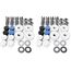 L & P Car Design A0023-1 Kennzeichen Schrauben Kennzeichenbefestigung 4er Set M5 x 20mm DIN 84 mit Abdeckkappen Befestigung für KFZ Nummernschild (Packung mit 2)