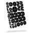 Blackshell® Emblem Aufkleber passend für BMW Logo - 124 TLG. Set für alle Embleme am Auto oder Motorrad in 3D Carbon Schwarz