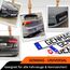 Kennzeichen Schrauben mit Kappen [Legal & Universal] Auto & Motorrad Kennzeichenhalter Rahmenlos | Kfz Kennzeichenhalterung mit Nummernschild Schrauben und Abdeckkappen | Nummernschildhalterung Auto